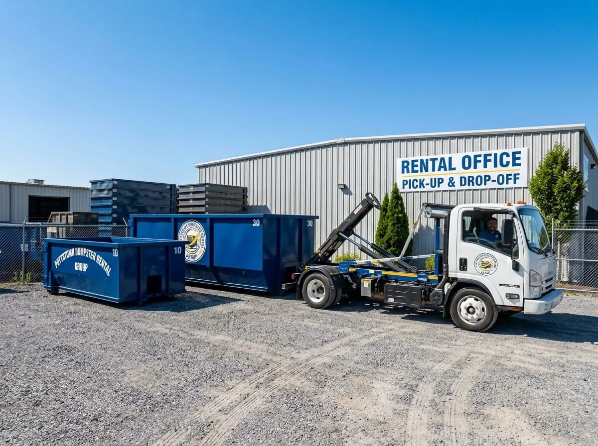15 yard dumpster used for a renovation in Pottstown, PA
